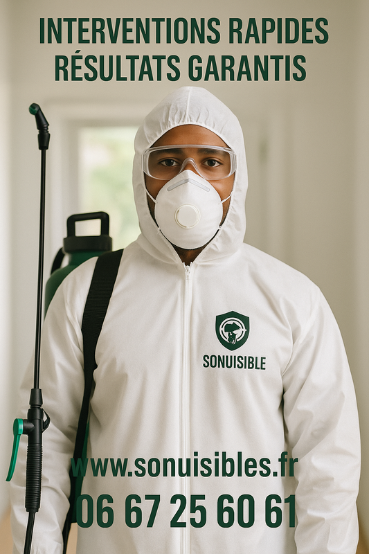 Désinsectisation tous types de nuisibles : Blattes, Punaises de lits …